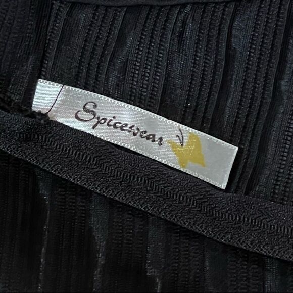Spicewear Black Halter Asymmetrical Dress Size Large - Picture 16 of 16